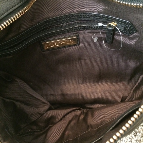 Elizabeth & James black leather clutch - Picture 2 of 6